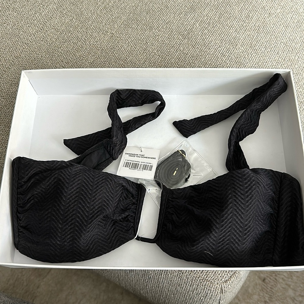 St Martinique Bandeau - Black Chevron